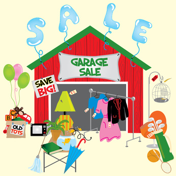 Relawan Sortir Charity Garage Sale