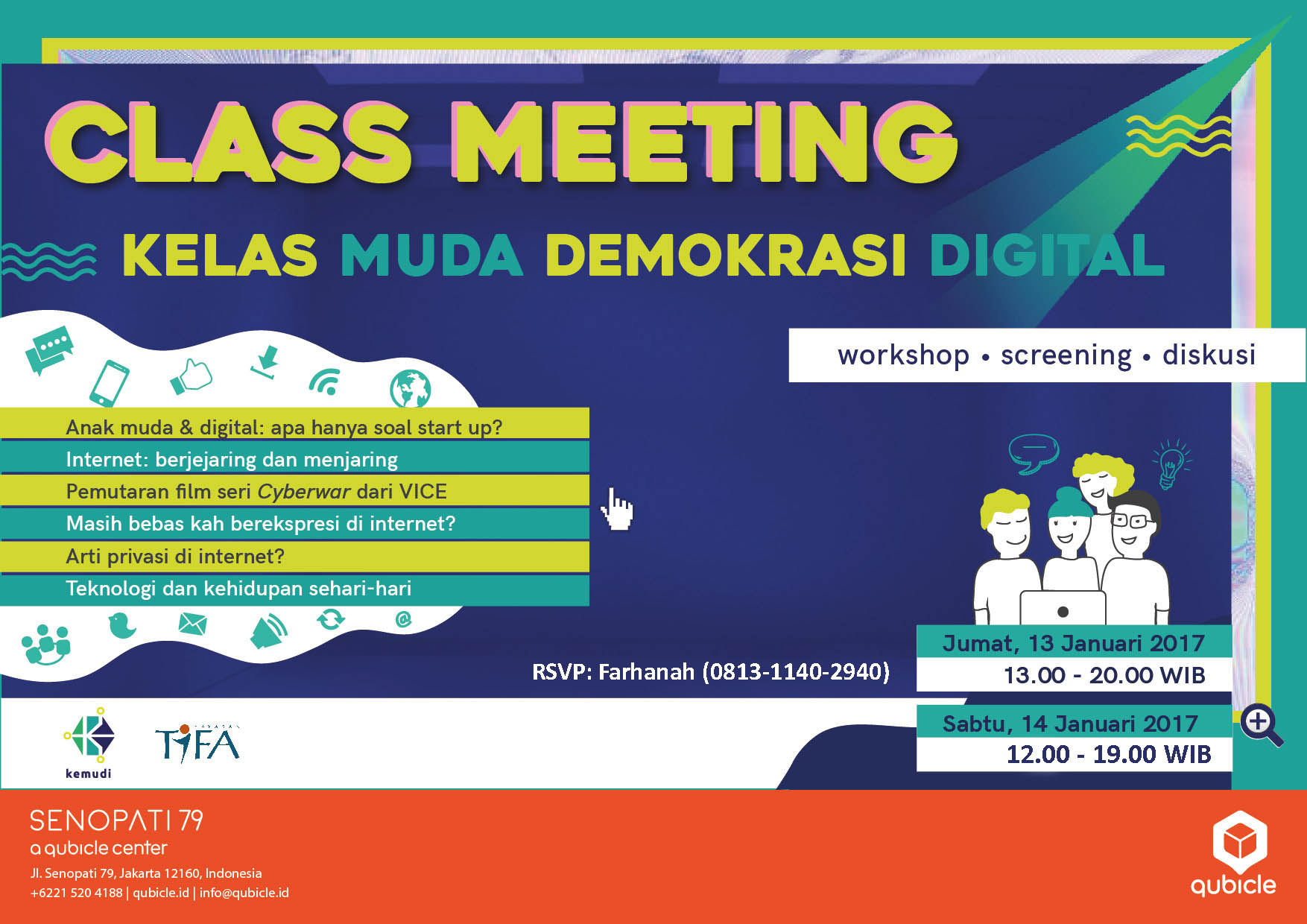 Relawan Acara Class Meeting KEMUDI
