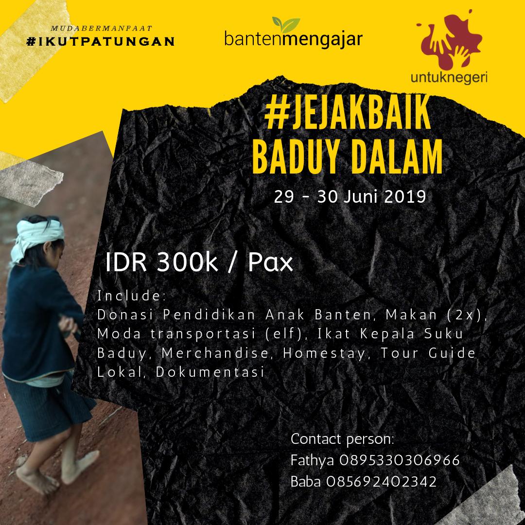 #JejakBaik BADUY DALAM