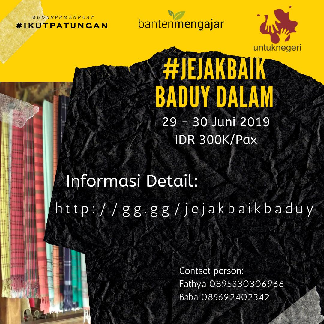Galeri aktivitas #JejakBaik BADUY DALAM ke-3