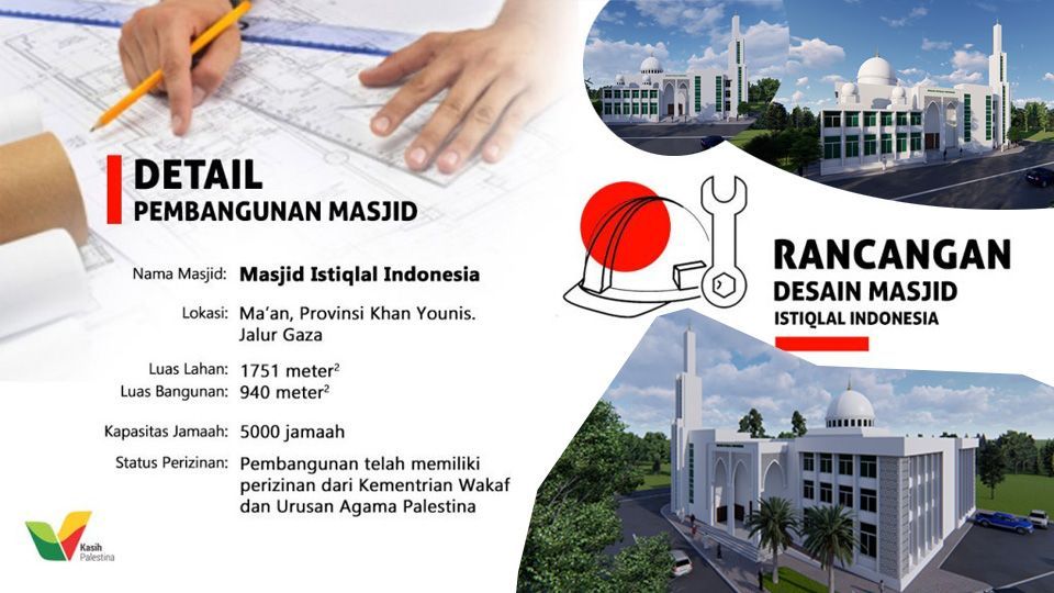 Galeri aktivitas Bangun Masjid Istiqlal Indonesia di Gaza Palestina ke-4
