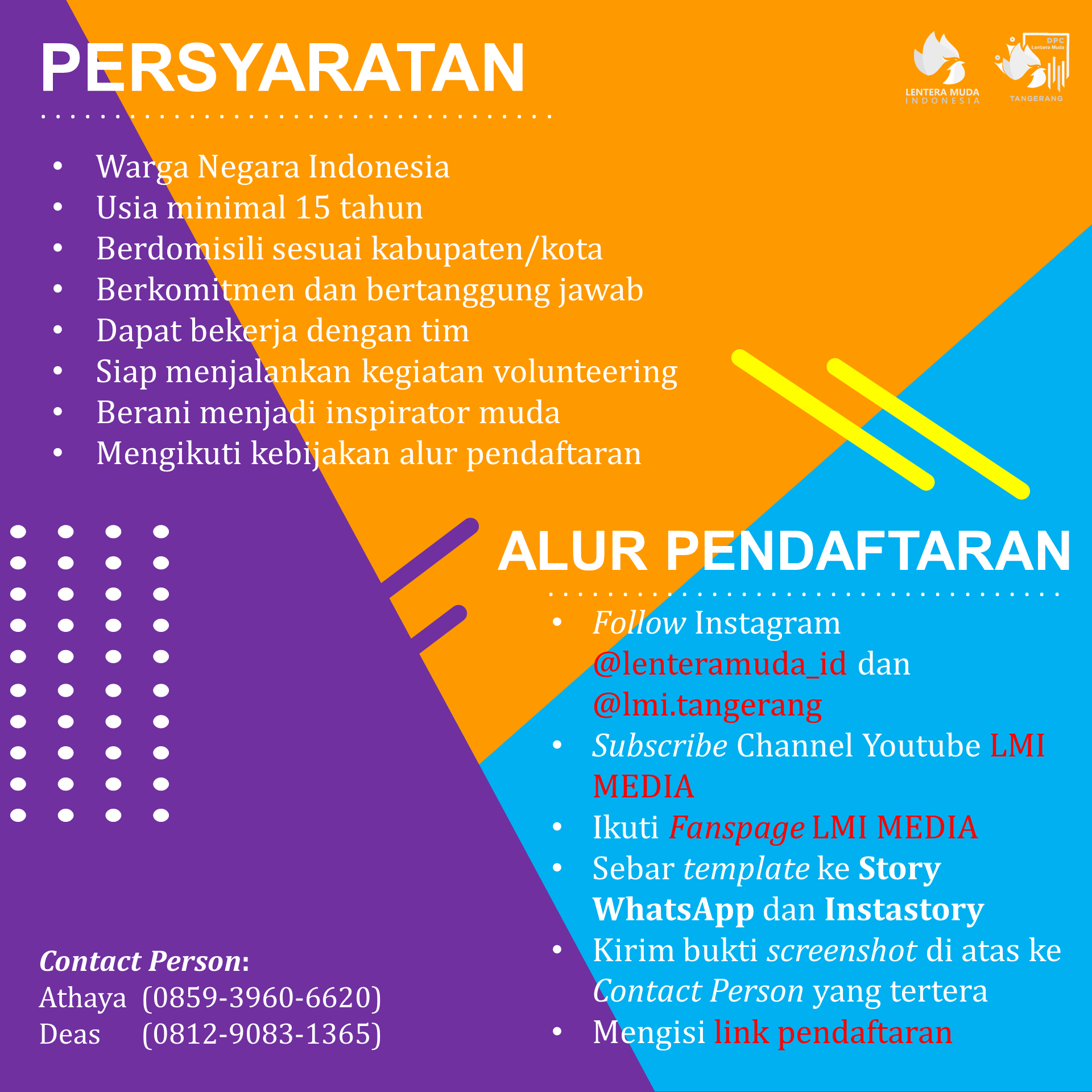 Galeri aktivitas Open Recruitment Anggota LMI Tangerang ke-3