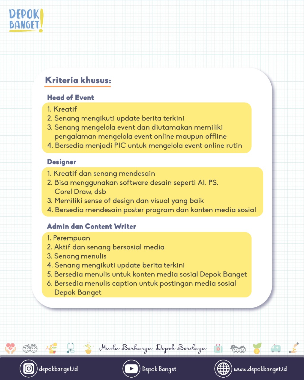 Galeri aktivitas Internship Media Depok Banget ke-4