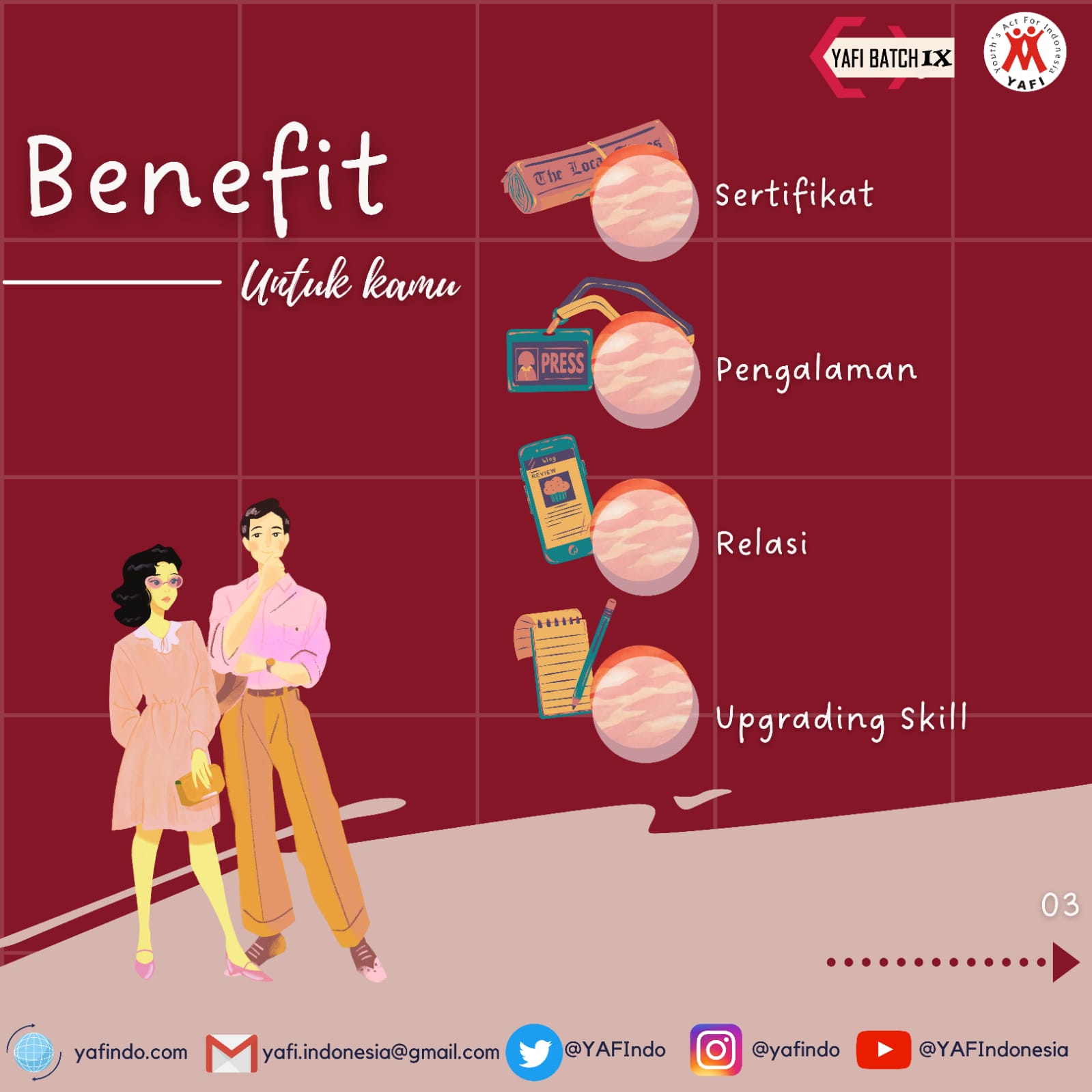 Galeri aktivitas Open Recruitment  for Main Team of YAFIndo Batch 9 ke-5
