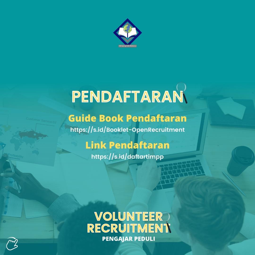 Volunteer Recruitment Pengajar Peduli