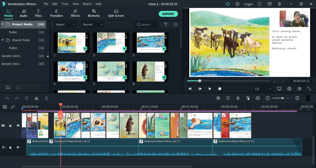Galeri aktivitas Produksi Video Membaca Nyaring untuk Anak Batch 3 ke-7
