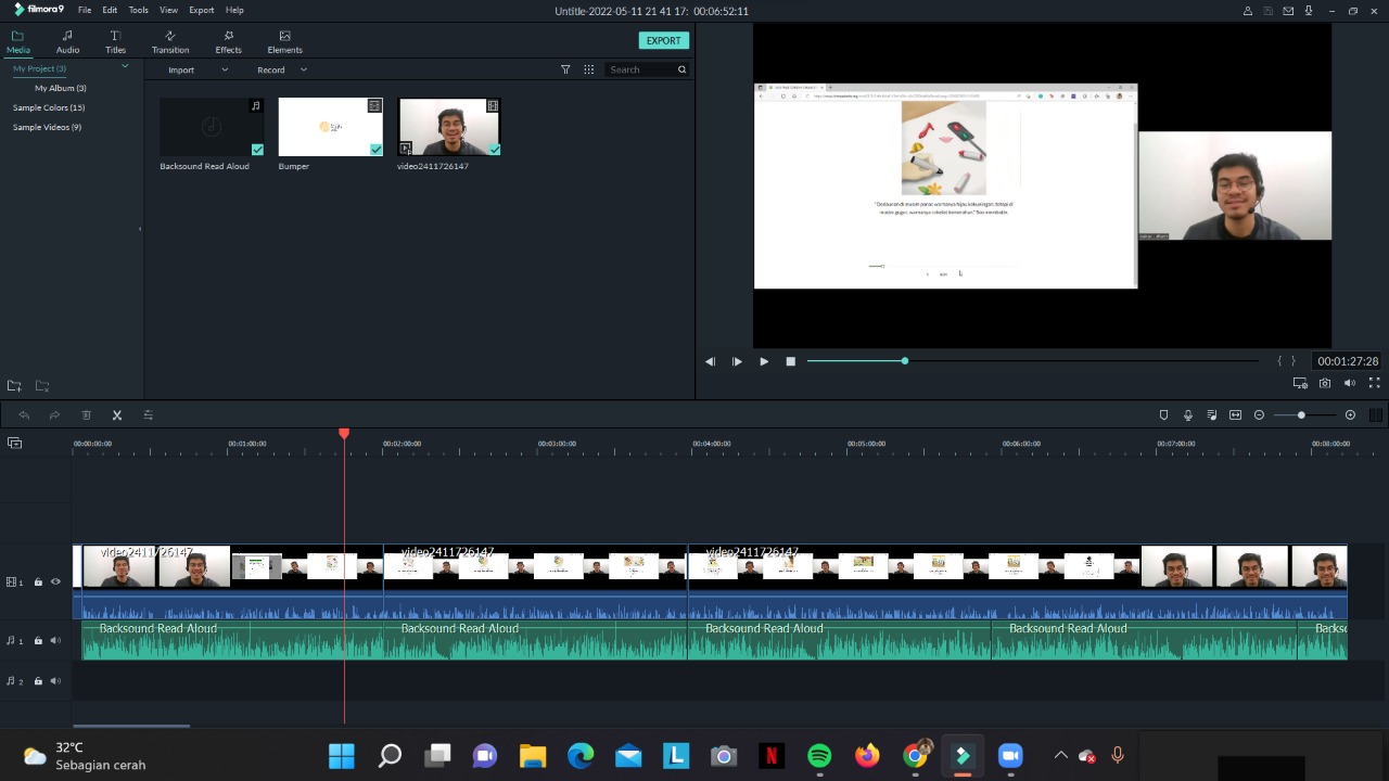 Galeri aktivitas Produksi Video Membaca Nyaring untuk Anak Batch 3 ke-8
