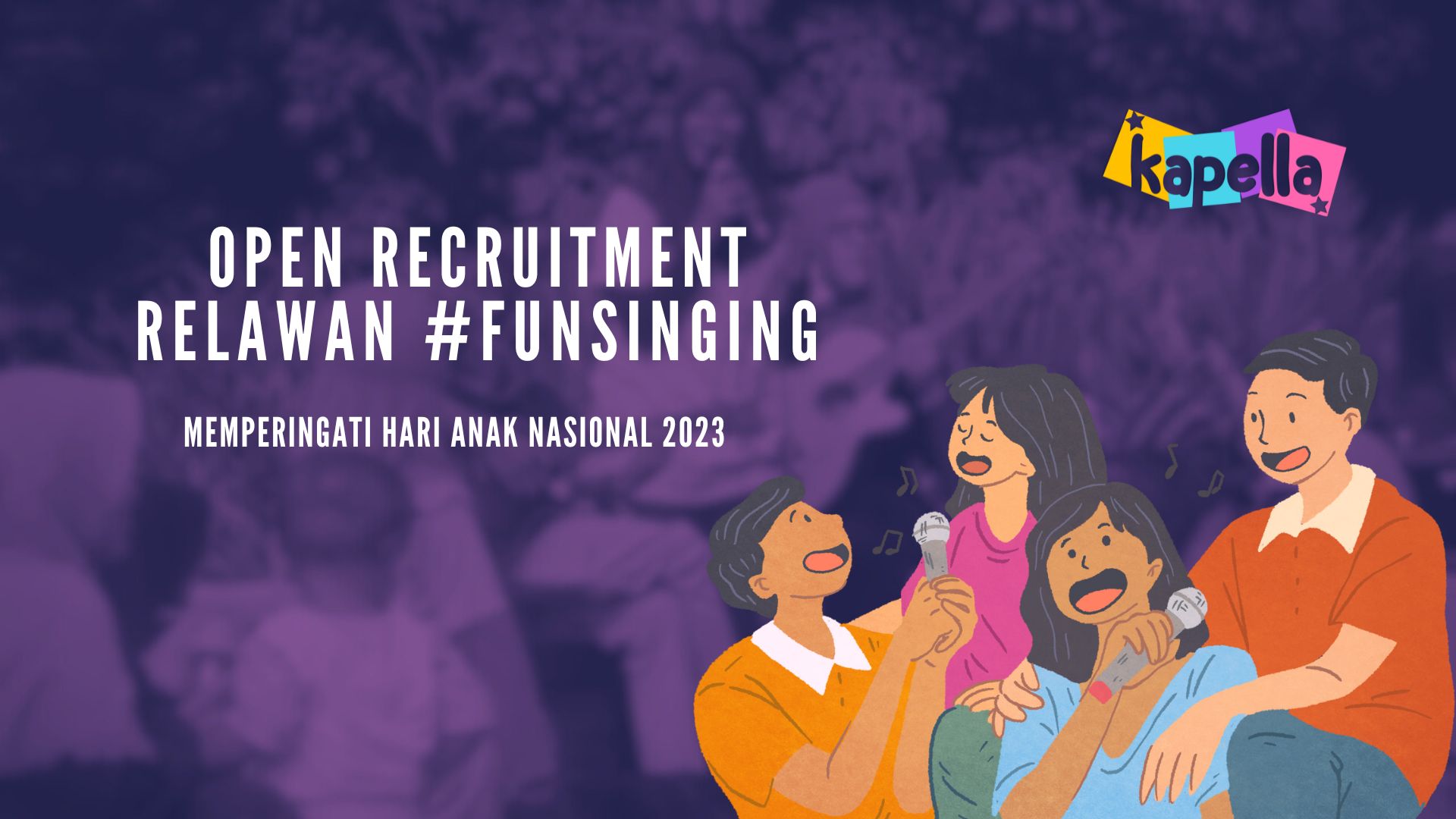 Relawan FunSinging Hari Anak Nasional