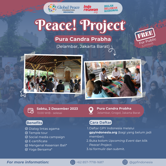 Peace Project Pura Candra Prabha Jelambar 