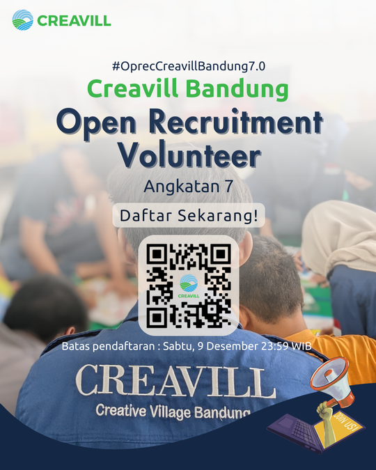 Open Recruitment Relawan Creavill Bandung 7.0