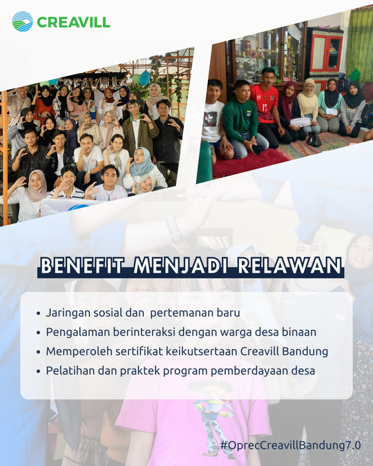 Galeri aktivitas Open Recruitment Relawan Creavill Bandung 7.0 ke-4