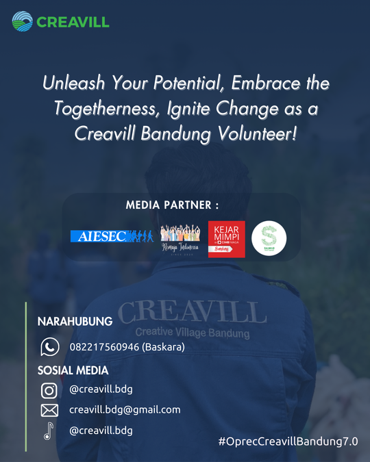 Galeri aktivitas Open Recruitment Relawan Creavill Bandung 7.0 ke-5