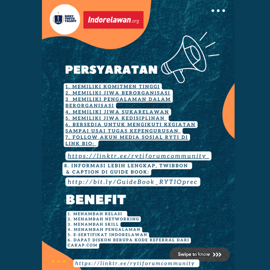 Galeri aktivitas Oprec Pengurus RYTI Forum Community 2024-2025 ke-3