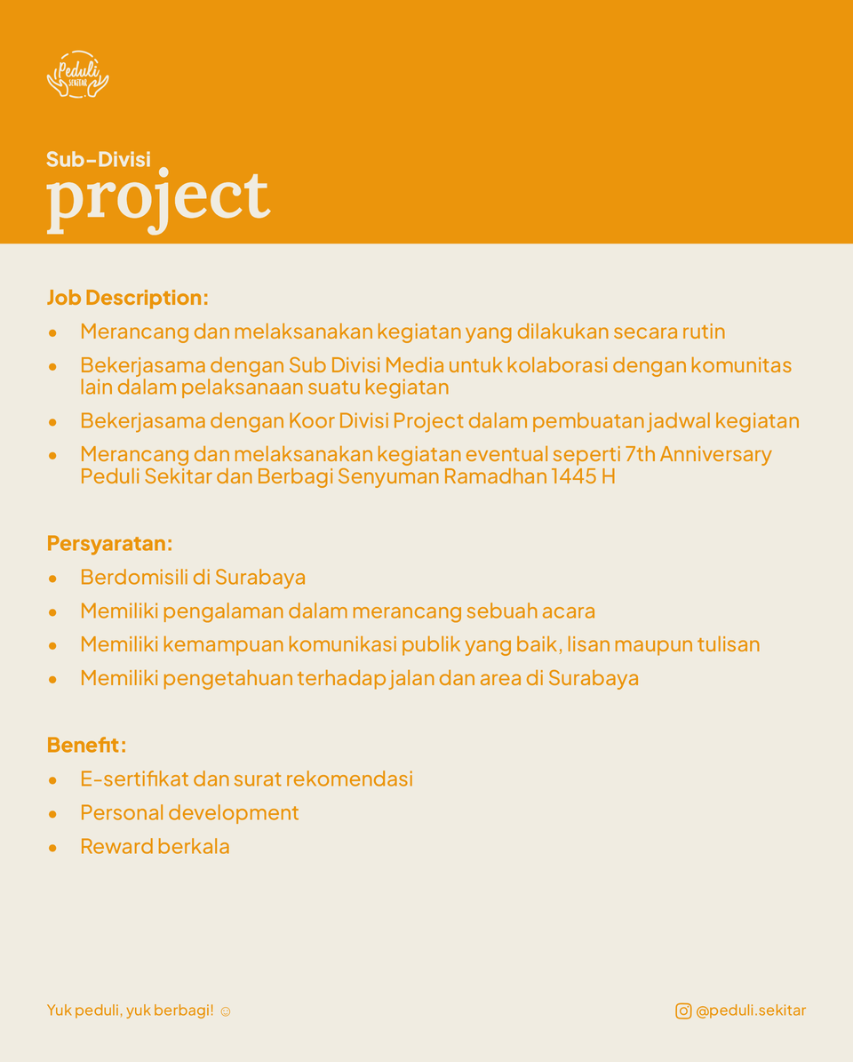 Galeri aktivitas Open Recruitment Region Surabaya ke-5