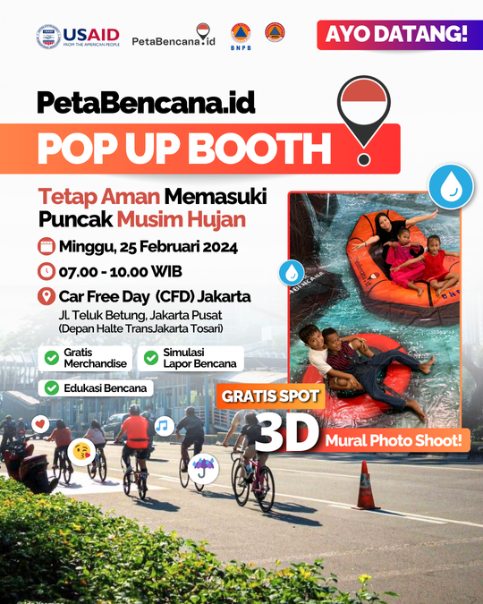 PetaBencana.id Pop Up Booth CFD Jakarta!