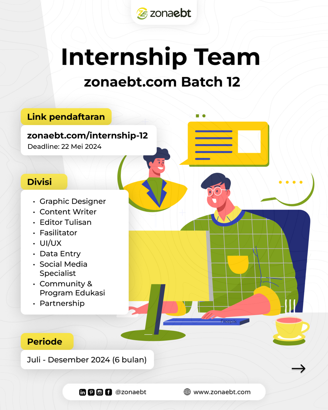 Internship Zonaebt Batch #12