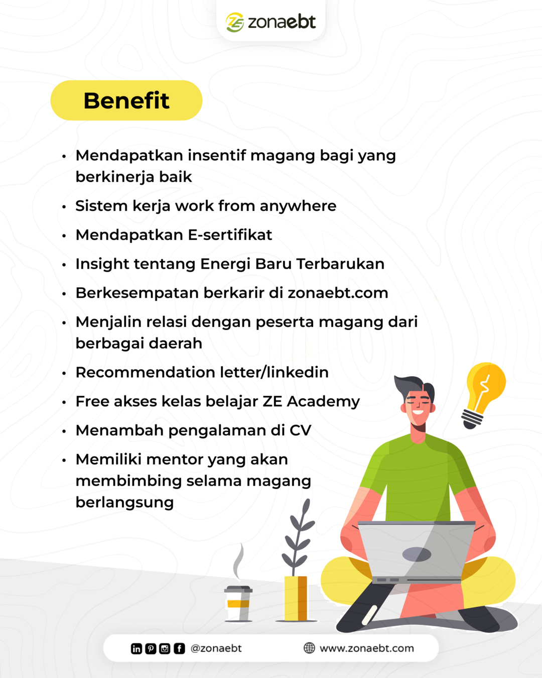 Galeri aktivitas Internship Zonaebt Batch #12 ke-3