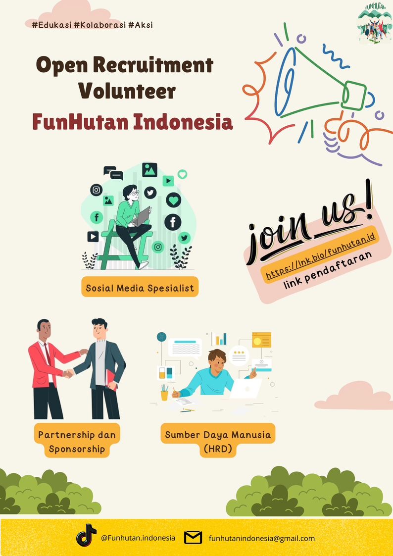 Open Recruitment Volunteer Funhutan Indonesia