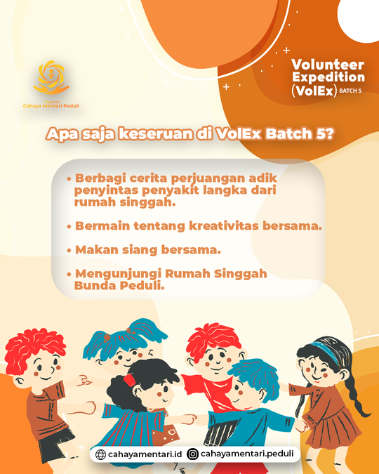 Galeri aktivitas Volunteer Expedition (VolEx) Batch 5 ke-3