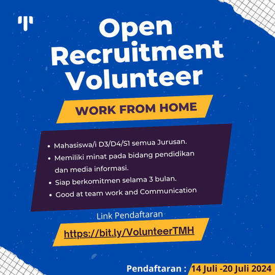 [OPEN RECRUITMENT VOLUNTEER TIPS MAHASISWA]