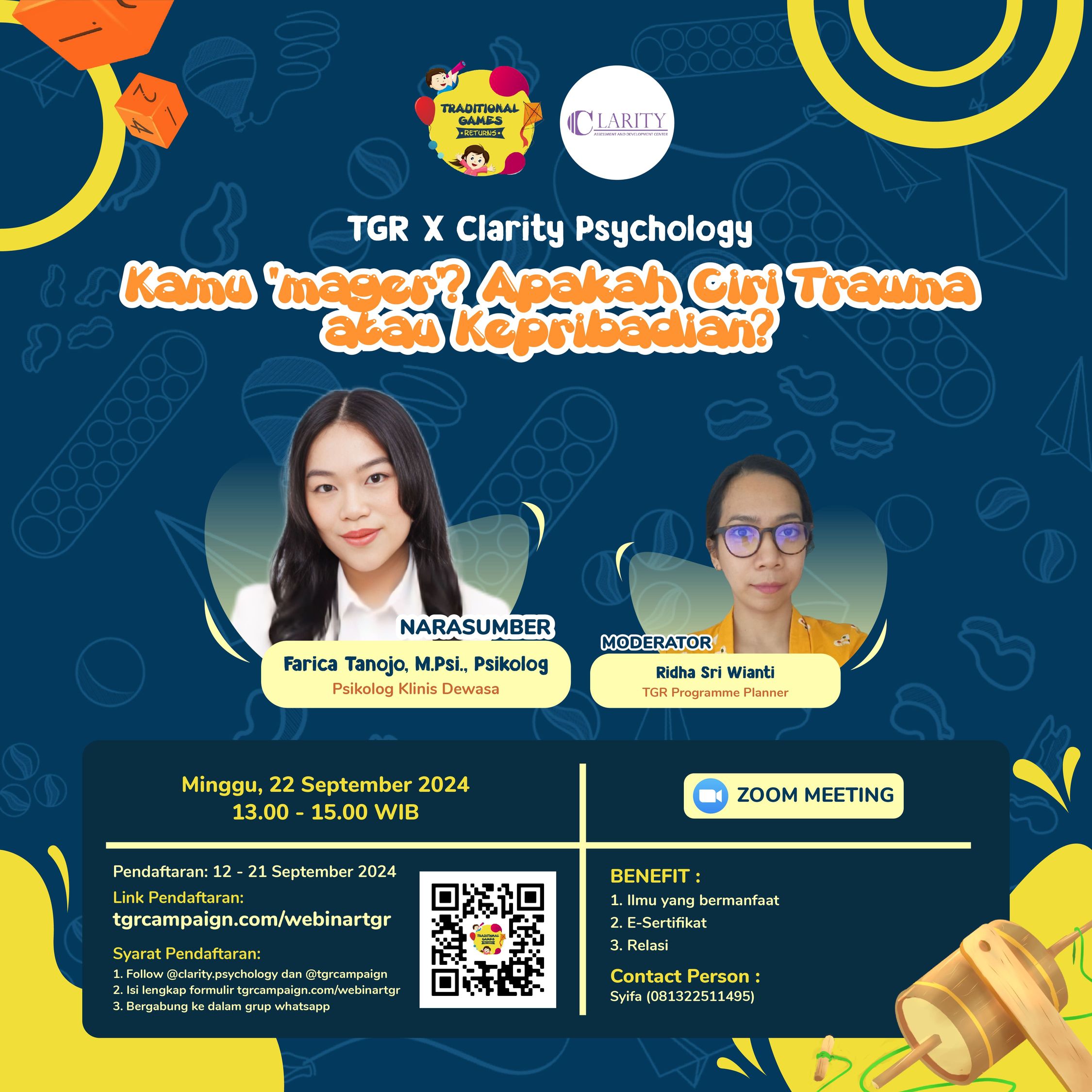Webinar TGR X Clarity Psychology