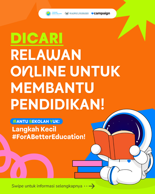 Galeri aktivitas OPREC - Relawan Online "Bantu Sekolah Yuk!" ke-2