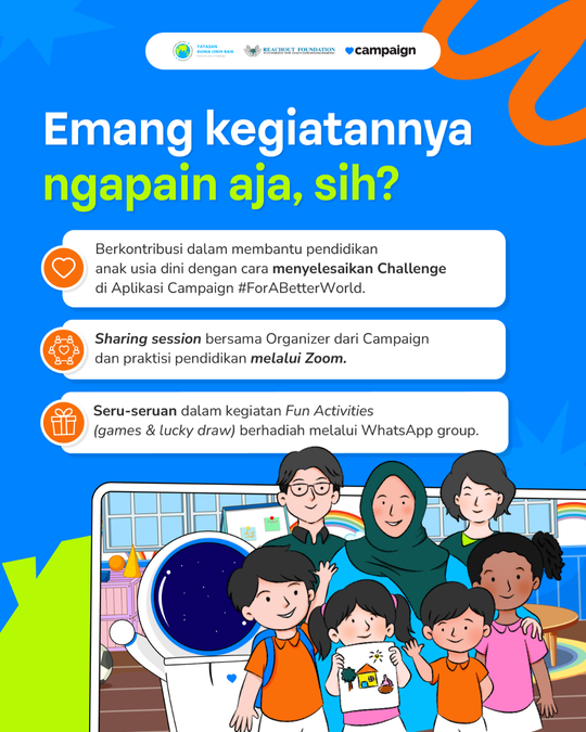 Galeri aktivitas OPREC - Relawan Online "Bantu Sekolah Yuk!" ke-3