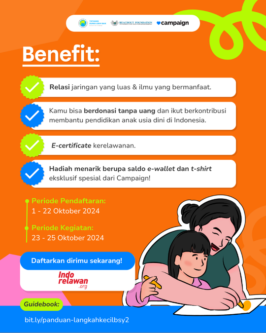 Galeri aktivitas OPREC - Relawan Online "Bantu Sekolah Yuk!" ke-4