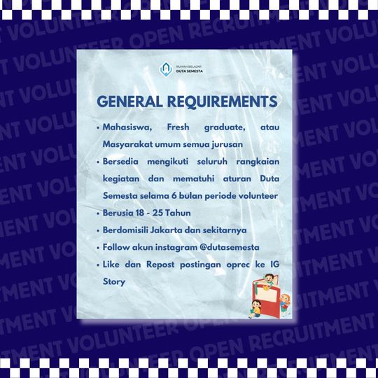 Galeri aktivitas Open Recruitment Volunteer Duta Semesta Batch 2 ke-4