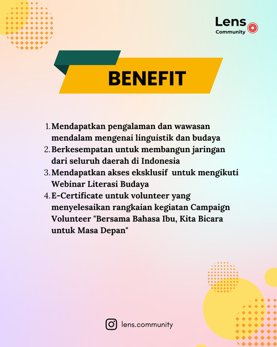 Galeri aktivitas OPREC VOLUNTEER CAMPAIGN BAHASA LENS COMMUNITY  ke-4