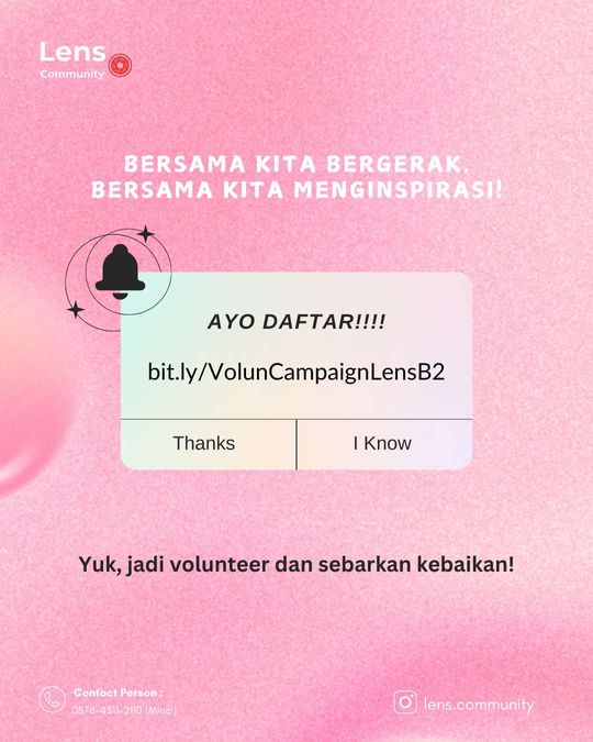 Galeri aktivitas OPREC VOLUNTEER CAMPAIGN BAHASA LENS COMMUNITY  ke-5