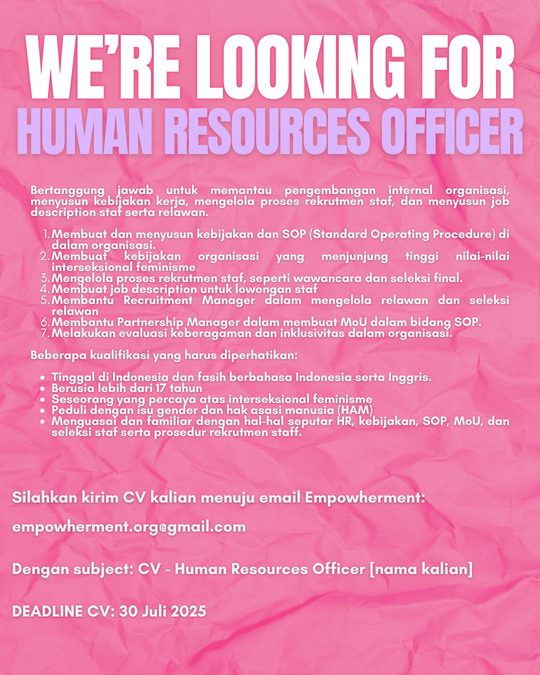 Staff Recruitment: Human Resources Officer