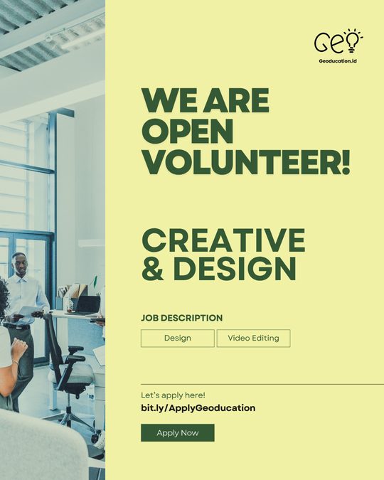 Open Volunteer Creative and Design Geoducation.id