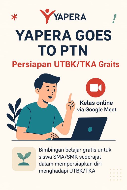 Relawan Pengajar UTBK/TKA – YAPERA Goes to PTN