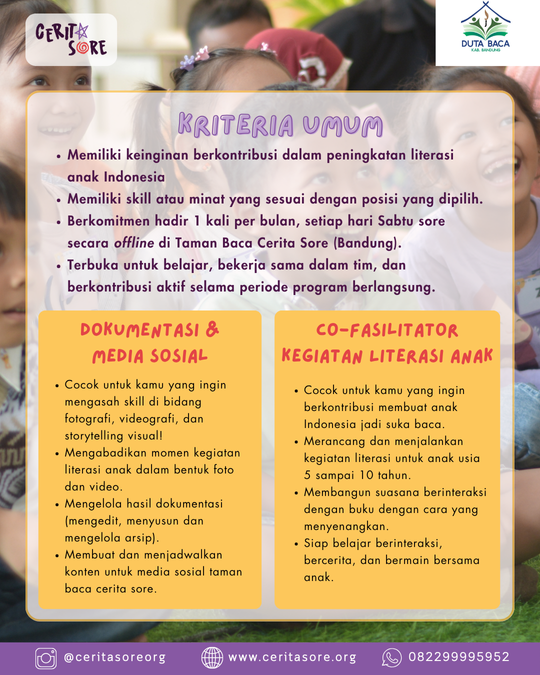 Galeri aktivitas Open Recruitment Volunteer  ke-2