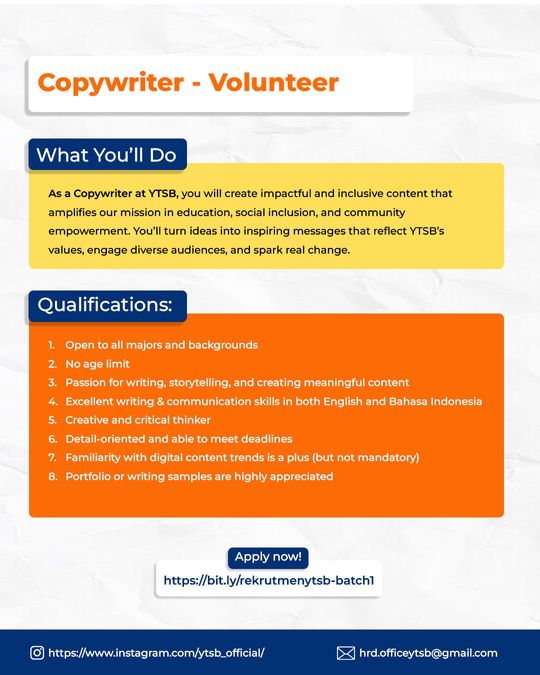Galeri aktivitas Hiring Managerial Team YTSB ke-3