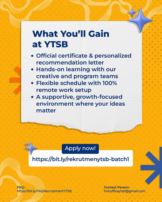 Galeri aktivitas Hiring Managerial Team YTSB ke-4