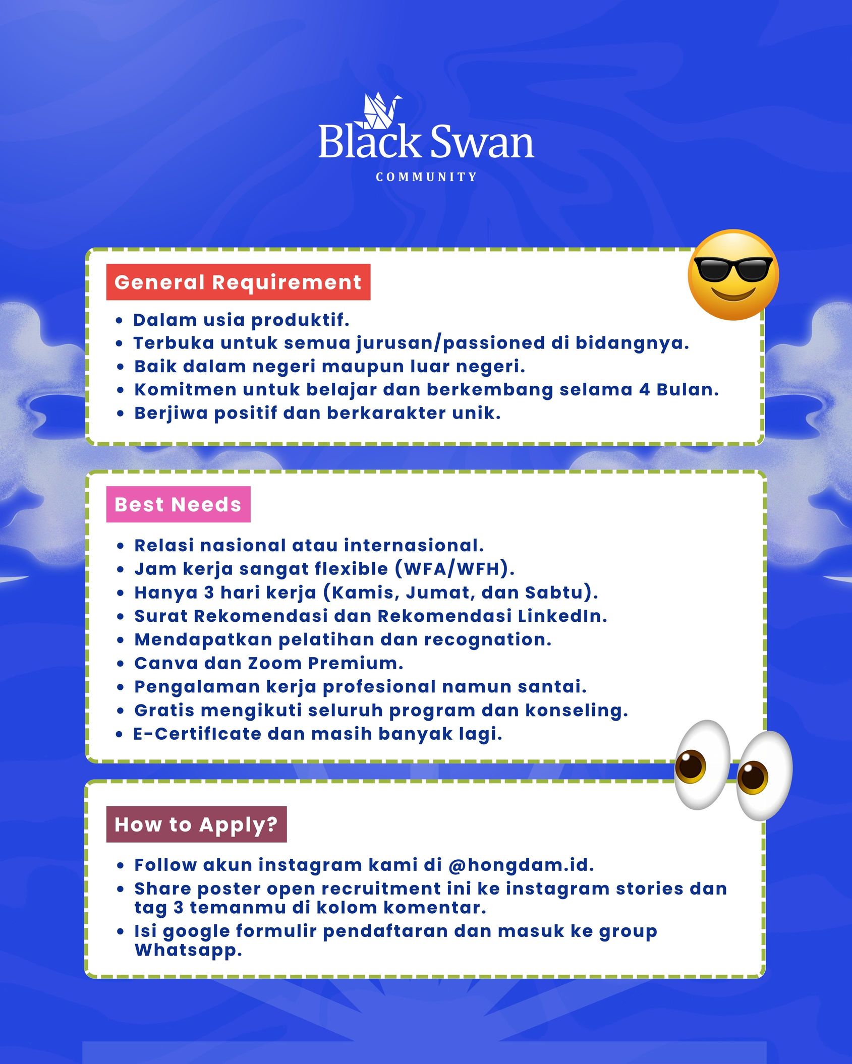 Galeri aktivitas OPEN RECRUITMENT BLACK SWAN BATCH 2 ke-3
