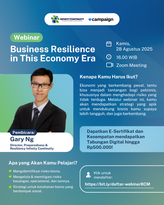 Webinar Eksklusif "Business Resillience"