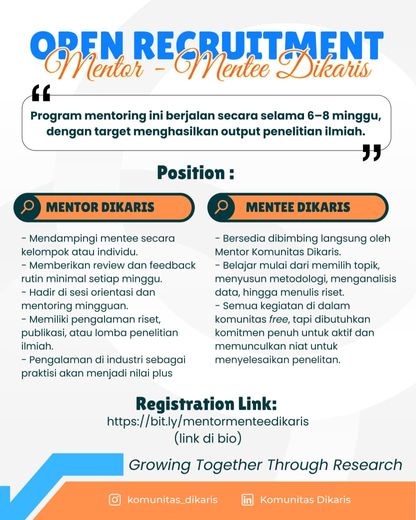 Galeri aktivitas Open Recruitment Komunitas Dikaris Batch 3 ke-4