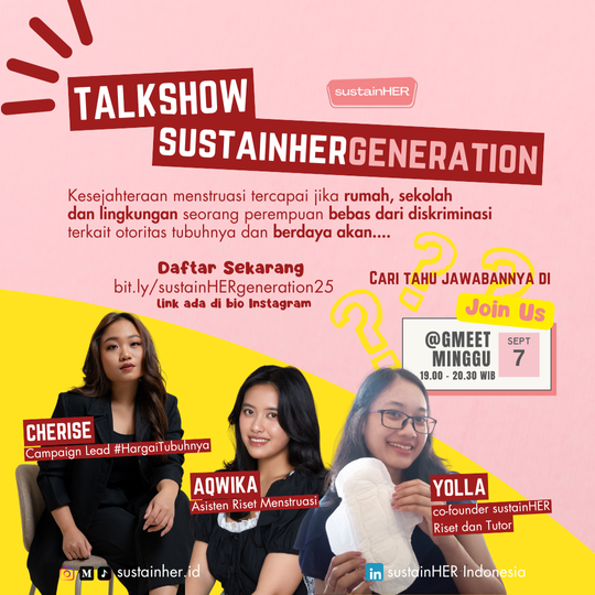 Peserta Talkshow sustainHERgeneration 2025