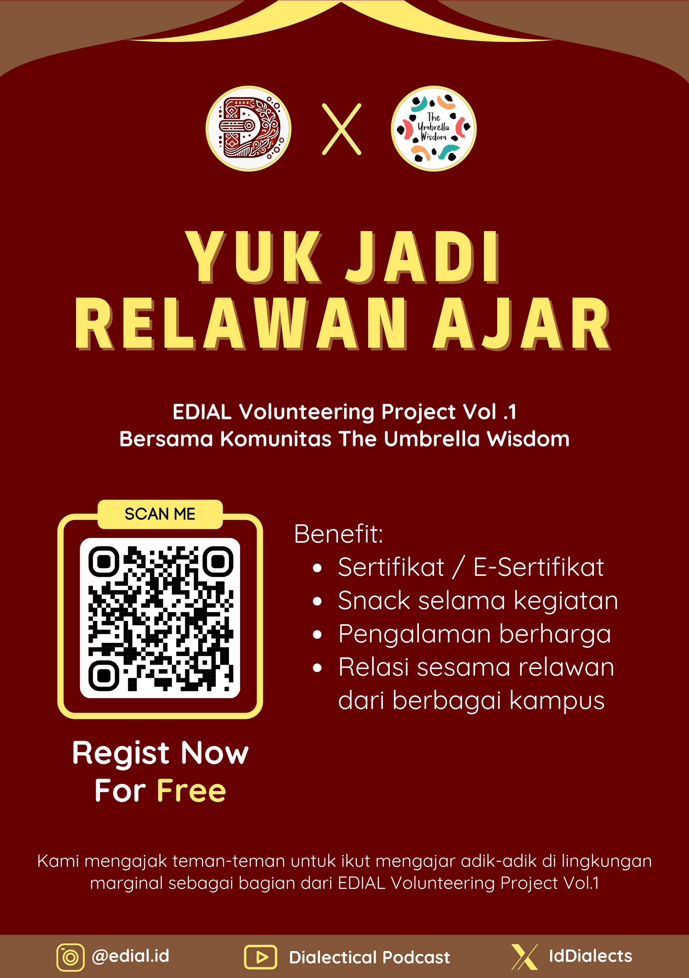 Galeri aktivitas English Dialectical Volunteering Vol.1  ke-2
