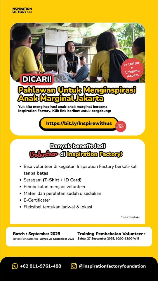 Galeri aktivitas MENGAJAR DAN MENGINSPIRASI ANAK MARGINAL JAKARTA ke-2