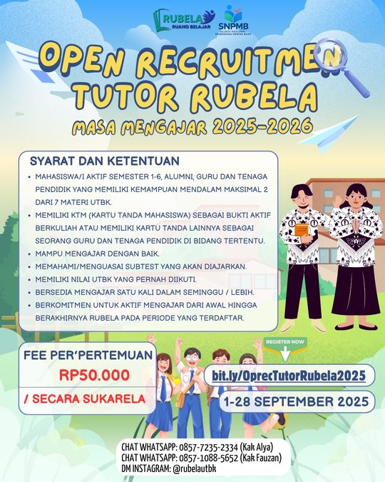 Galeri aktivitas Open Recruitment Tutor Rubela Indonesia ke-2