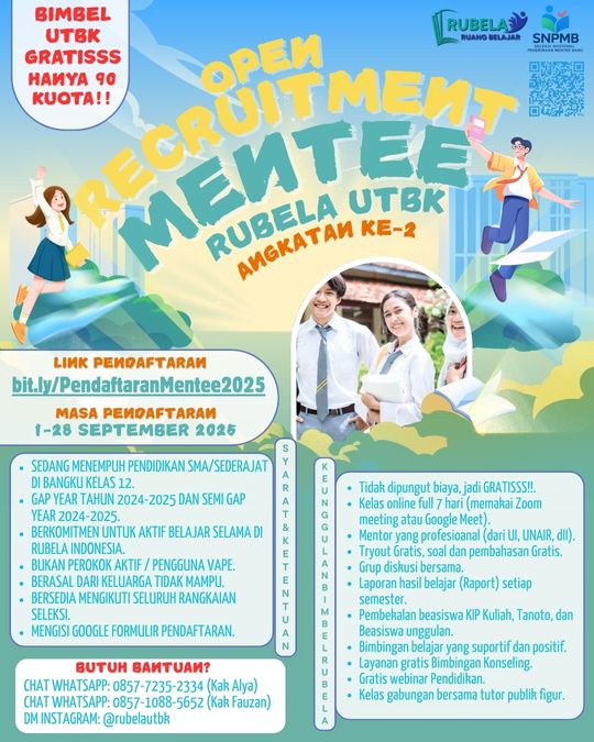 Galeri aktivitas Pendaftaran Siswa/Siswi Bimbel UTBK RUBELA ke-2