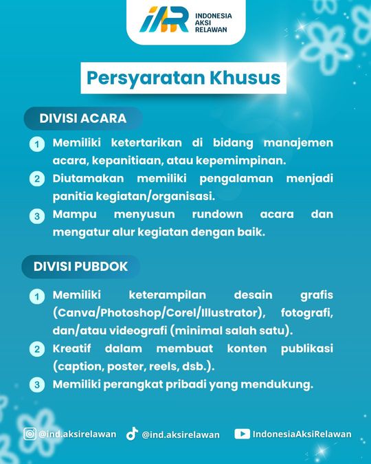 Galeri aktivitas OPREC VOLUNTEER EVENT ORGANIZER  ke-3